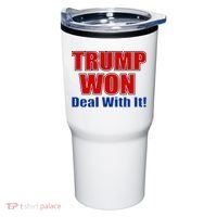 Trump Won Deal With It Tumbler thumb 0