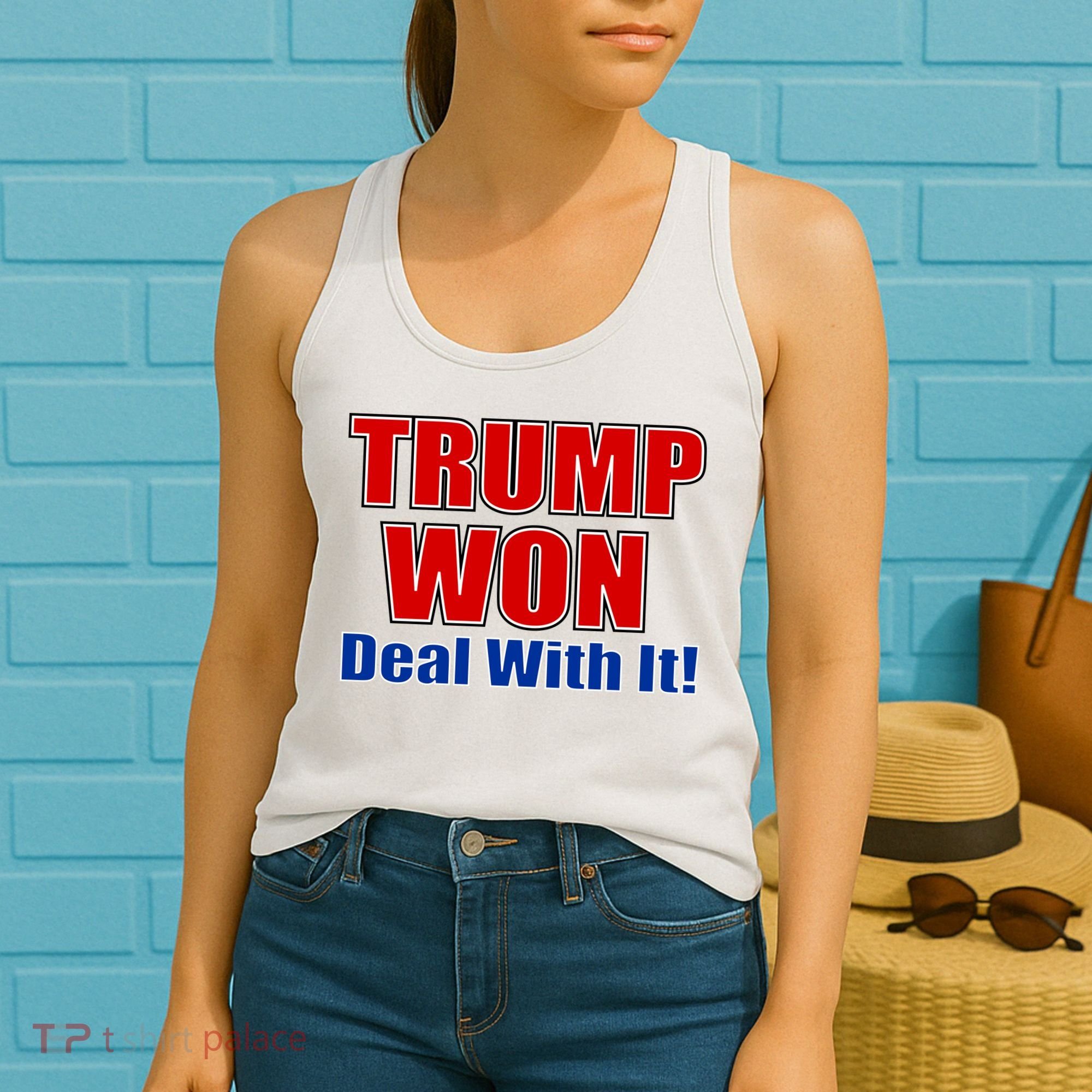 Trump Won Deal With It Women's Tank Top
