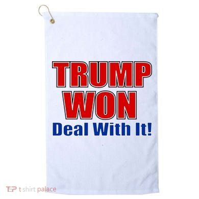 Trump Won Deal With It Golf Towel