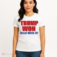 Trump Won Deal With It Women's T-Shirt thumb 4