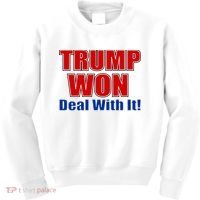 Trump Won Deal With It Kids Sweatshirt thumb 0