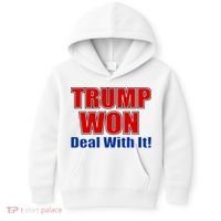 Trump Won Deal With It Kids Hoodie thumb 0