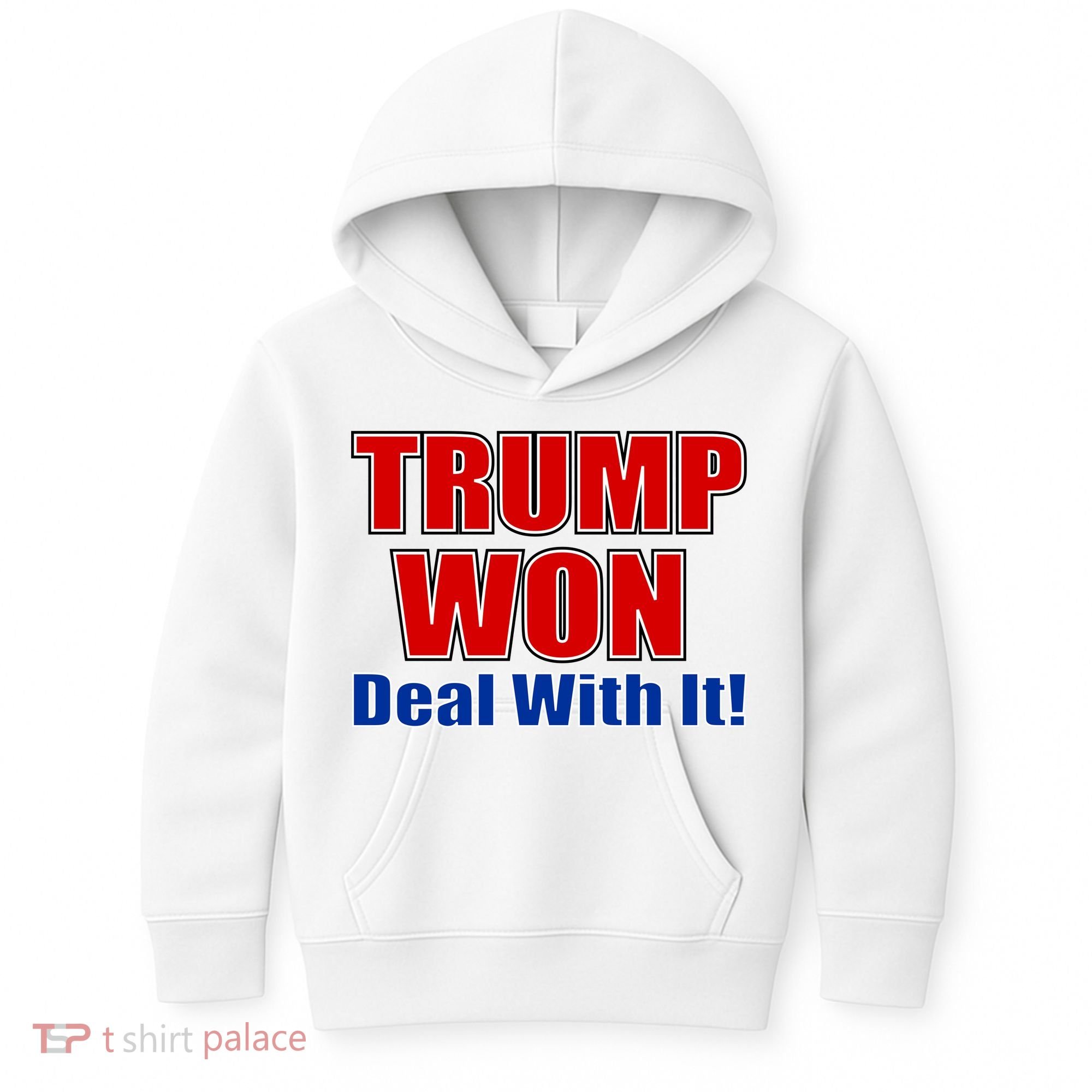Trump Won Deal With It Kids Hoodie