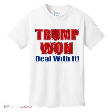 Trump Won Deal With It Kids T-Shirt