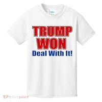 Trump Won Deal With It Kids T-Shirt thumb 0