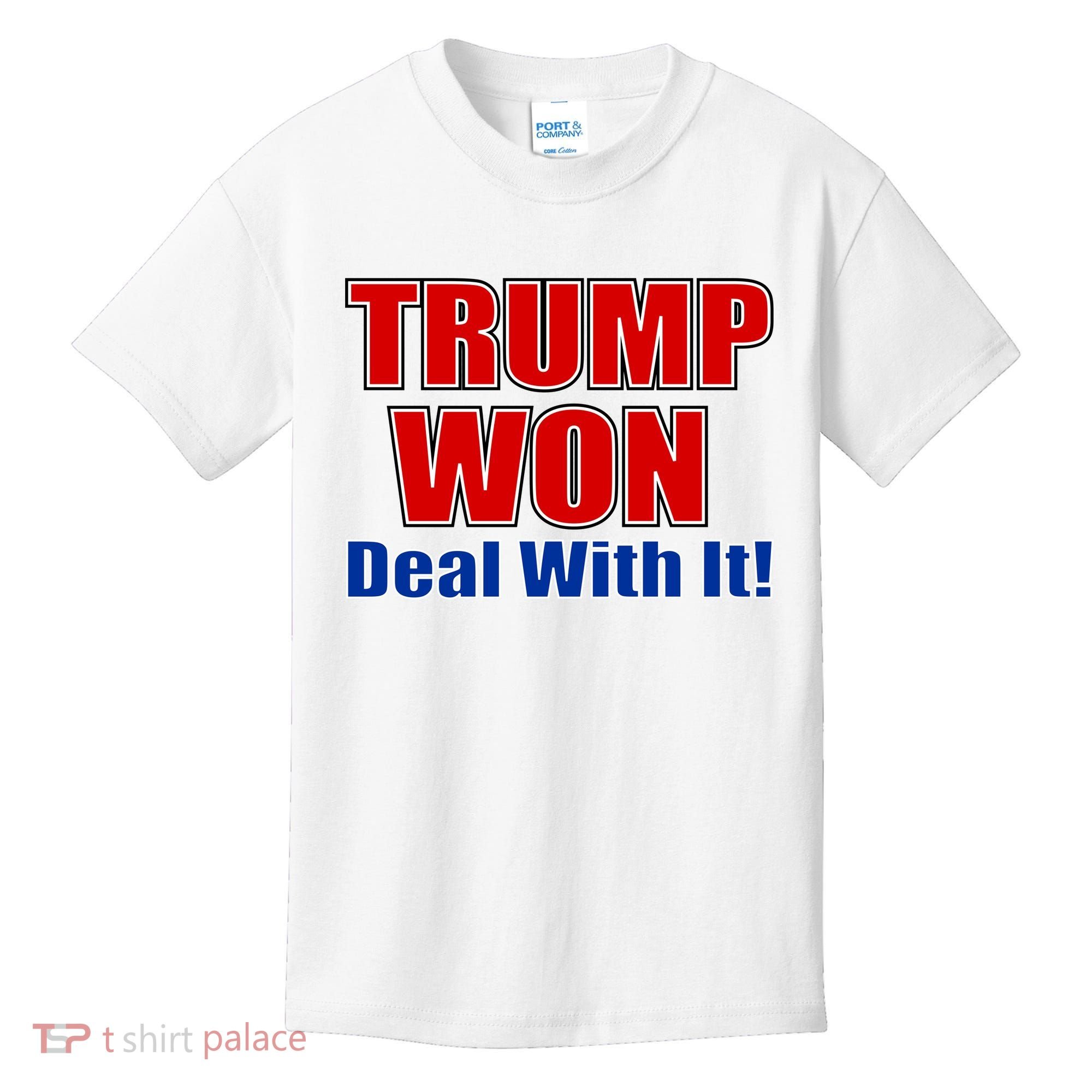 Trump Won Deal With It Kids T-Shirt