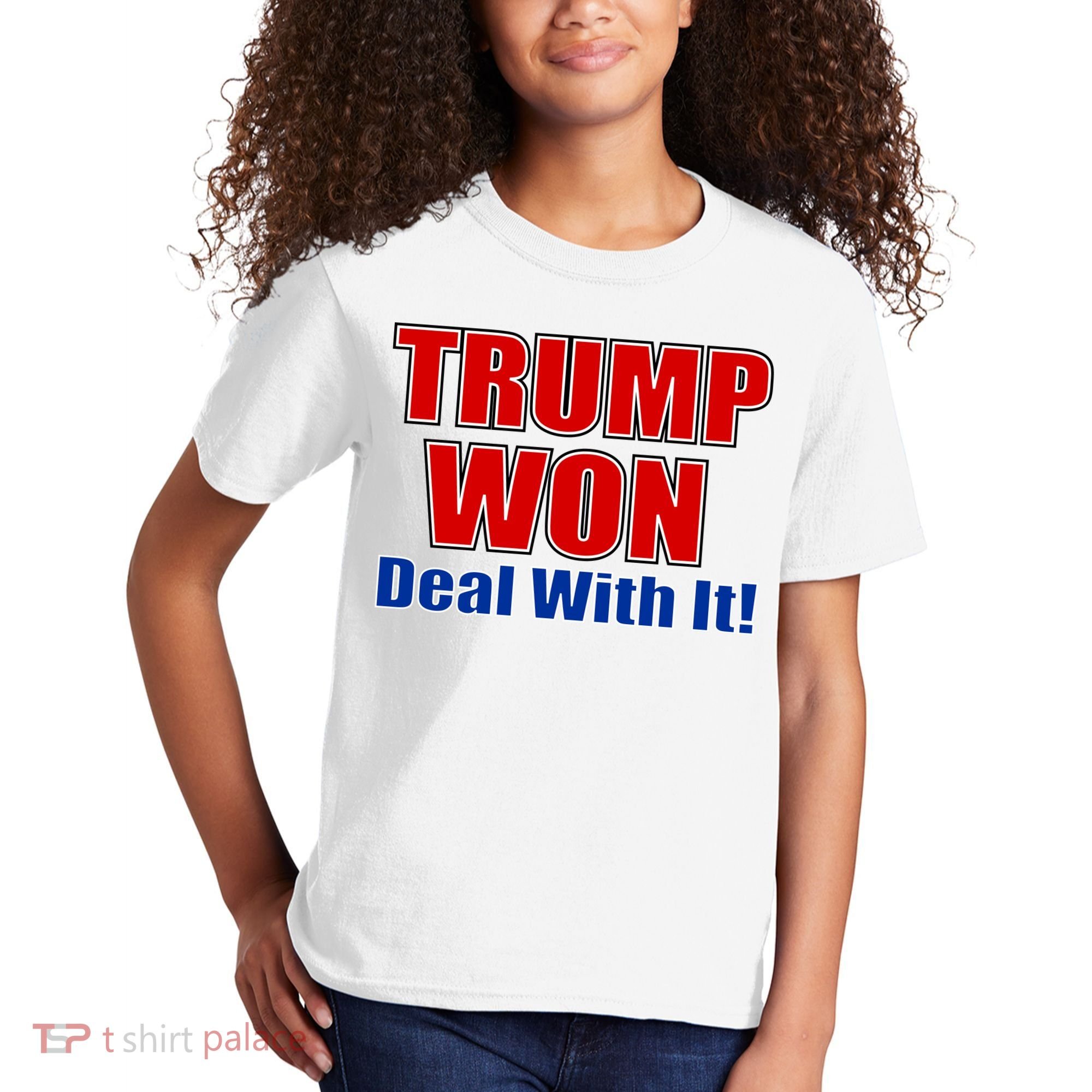 Trump Won Deal With It Kids T-Shirt