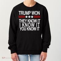 Trump Won They Know It I Know It You Know It Women's Sweatshirt thumb 0