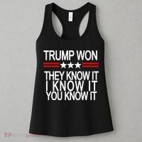 Trump Won They Know It I Know It You Know It Women's Tank Top thumb 3