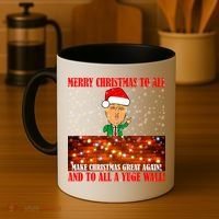 Trump Yuge Merry Chrsitmas To All & Build A Wall Coffee Mug thumb 4