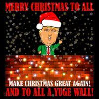 Trump Yuge Merry Chrsitmas To All & Build A Wall Coffee Mug thumb 5