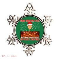 Trump Yuge Merry Chrsitmas To All & Build A Wall Ornament thumb 0