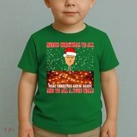 Trump Yuge Merry Chrsitmas To All & Build A Wall Toddler T-Shirt thumb 2