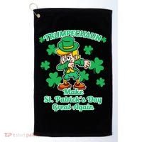Trumpechaun - Make St Patrick's Day Great Again Golf Towel thumb 0