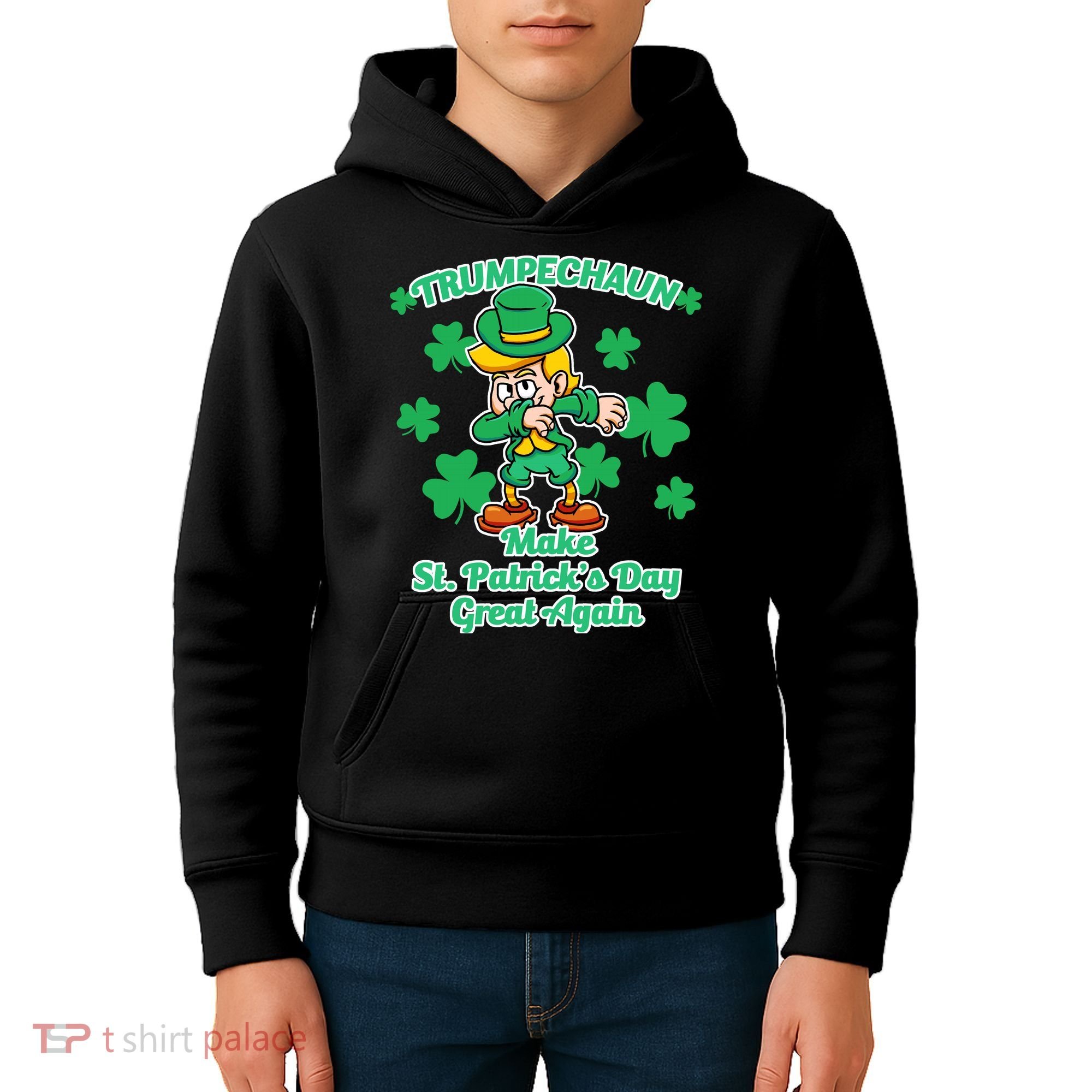 Trumpechaun - Make St Patrick's Day Great Again Kids Hoodie