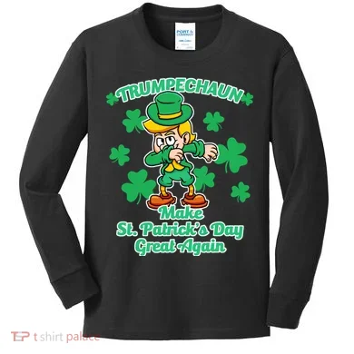 Trumpechaun - Make St Patrick's Day Great Again Kids Long Sleeve Shirt