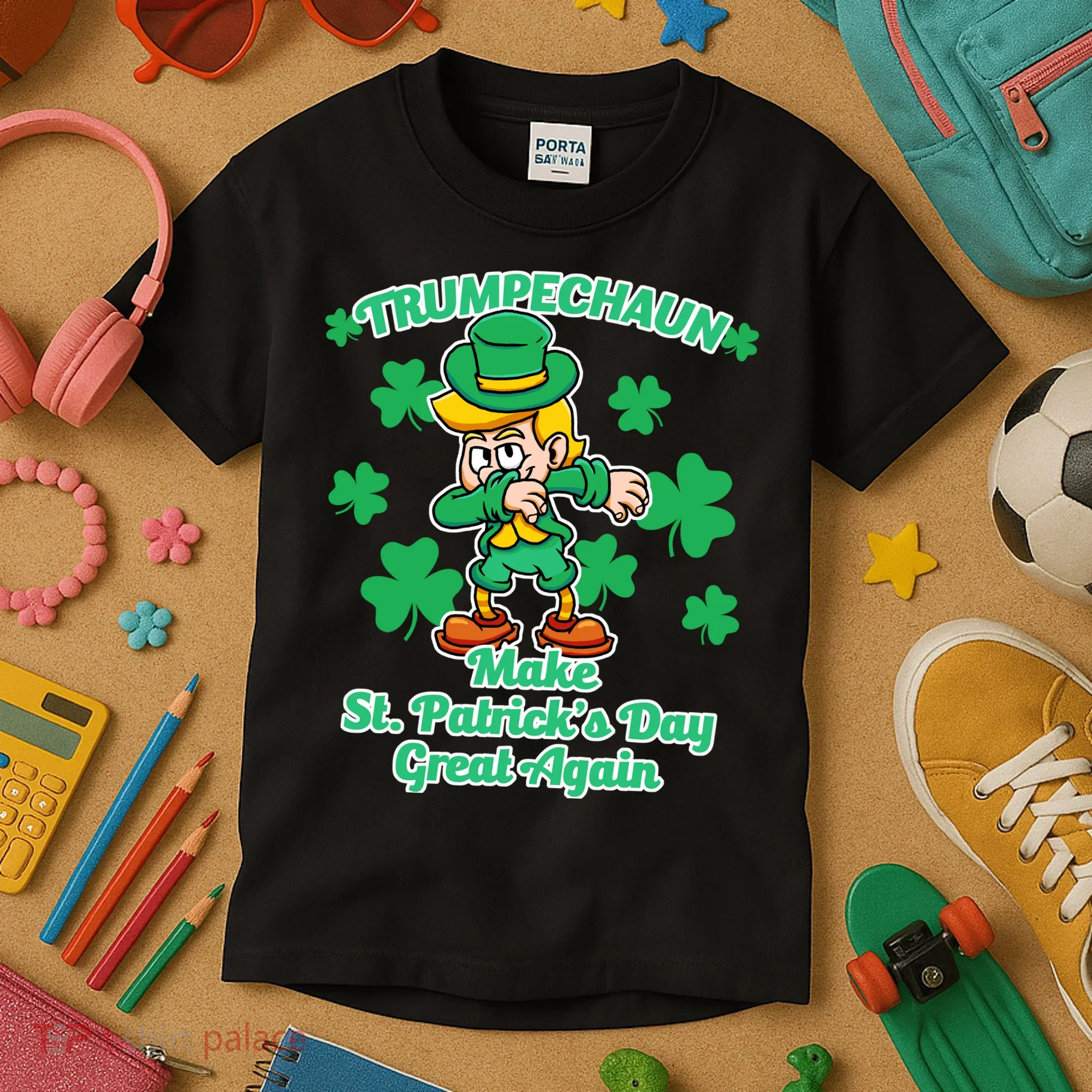 Trumpechaun - Make St Patrick's Day Great Again Kids T-Shirt
