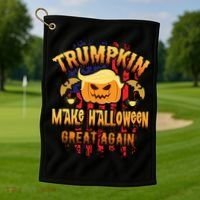 Trumpkin 2020 Make America Great Again Golf Towel thumb 1