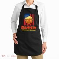 Trumpkin American Flag Make Halloween Great Again Apron thumb 2