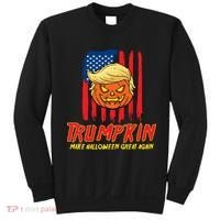 Trumpkin American Flag Make Halloween Great Again Sweatshirt thumb 0