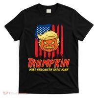 Trumpkin American Flag Make Halloween Great Again T-Shirt thumb 0