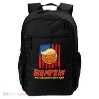 Trumpkin American Flag Make Halloween Great Again Backpack thumb 0
