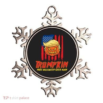 Trumpkin American Flag Make Halloween Great Again Ornament