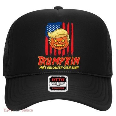 Trumpkin American Flag Make Halloween Great Again Hat