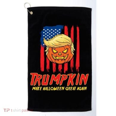 Trumpkin American Flag Make Halloween Great Again Golf Towel