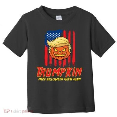 Trumpkin American Flag Make Halloween Great Again Toddler T-Shirt