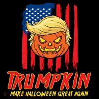 Trumpkin American Flag Make Halloween Great Again Visor thumb 3