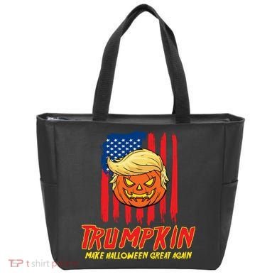 Trumpkin American Flag Make Halloween Great Again Tote Bag