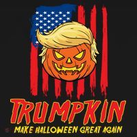 Trumpkin American Flag Make Halloween Great Again Tote Bag thumb 4