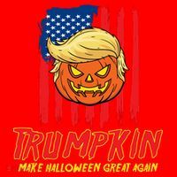 Trumpkin American Flag Make Halloween Great Again Santa Hat thumb 1