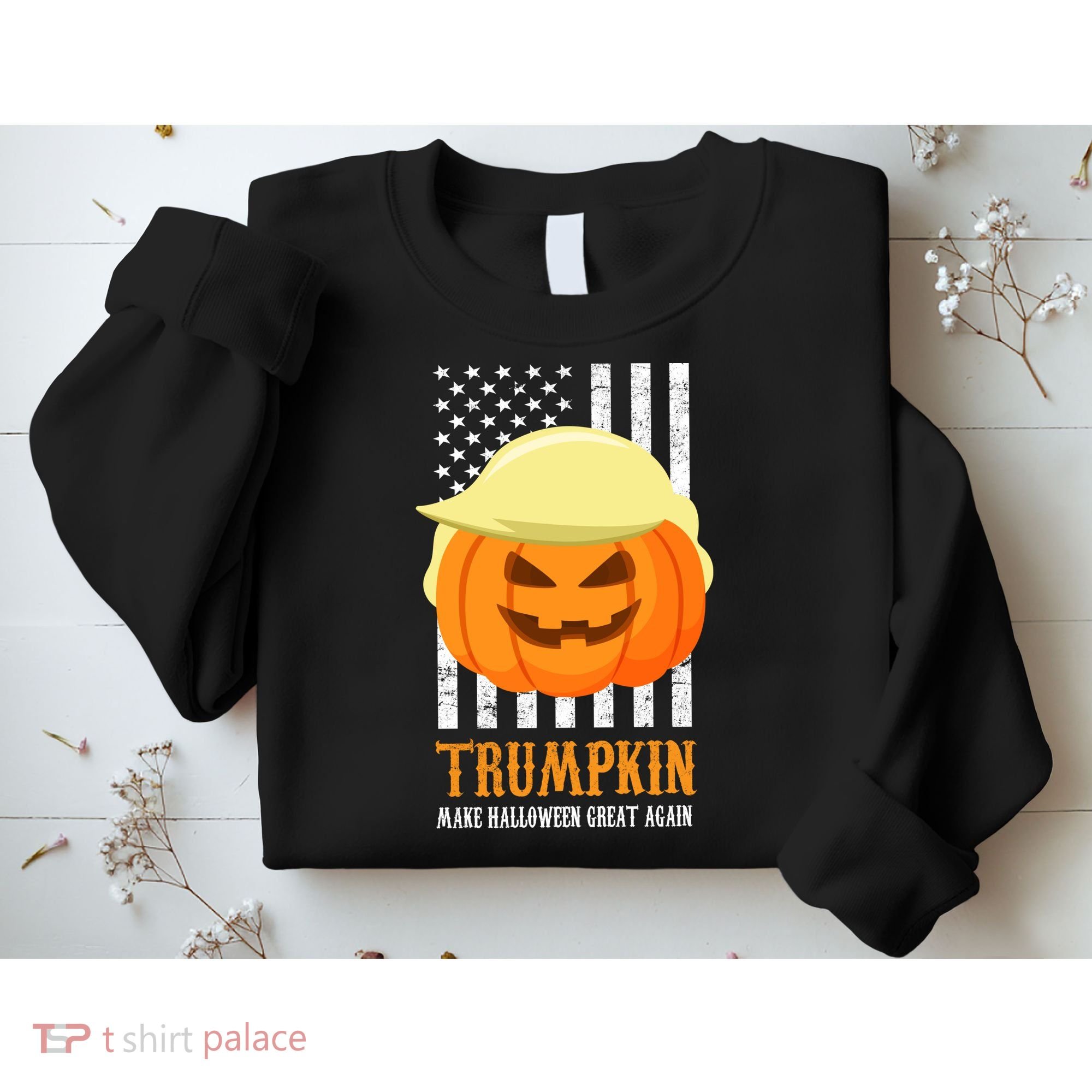 Trumpkin Donald Trump Funny Halloween Sweatshirt