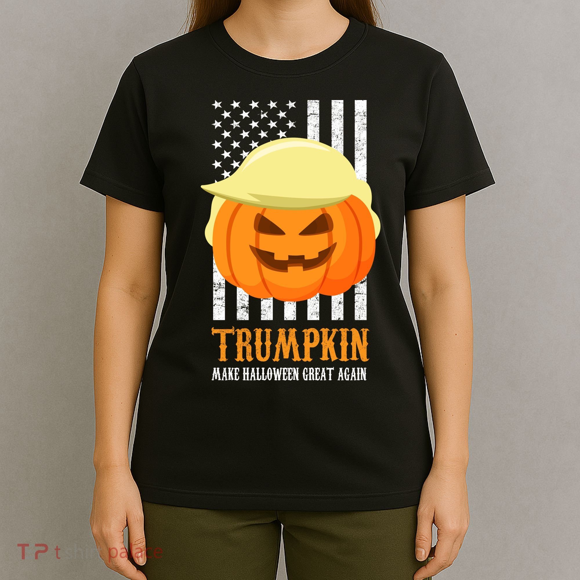 Trumpkin Donald Trump Funny Halloween T-Shirt