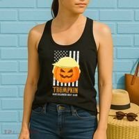 Trumpkin Donald Trump Funny Halloween Women's Tank Top thumb 2