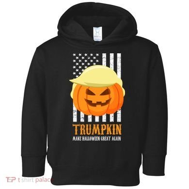 Trumpkin Donald Trump Funny Halloween Toddler Hoodie