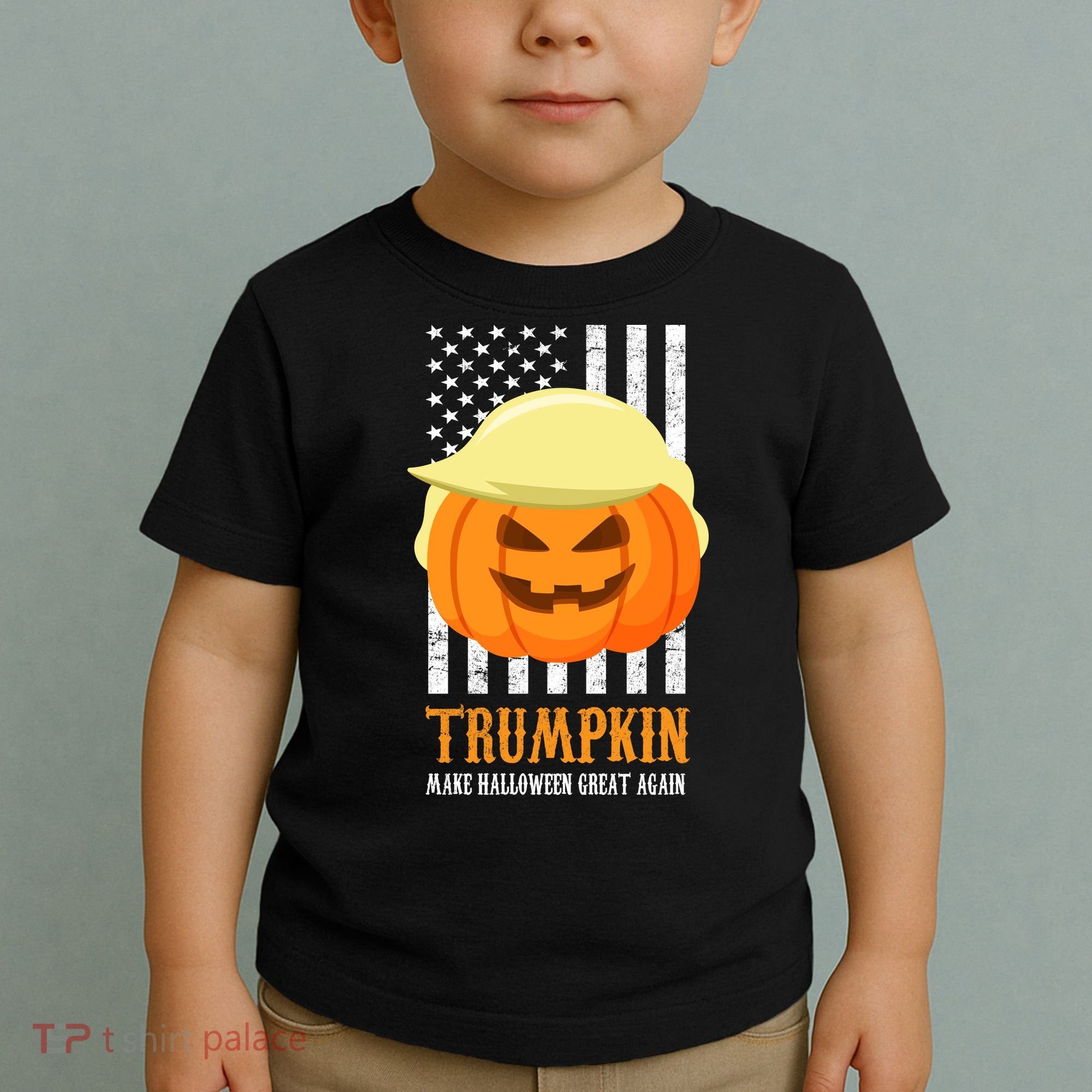 Trumpkin Donald Trump Funny Halloween Toddler T-Shirt