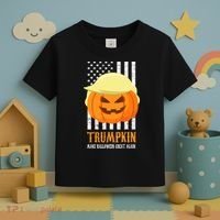 Trumpkin Donald Trump Funny Halloween Toddler T-Shirt thumb 3