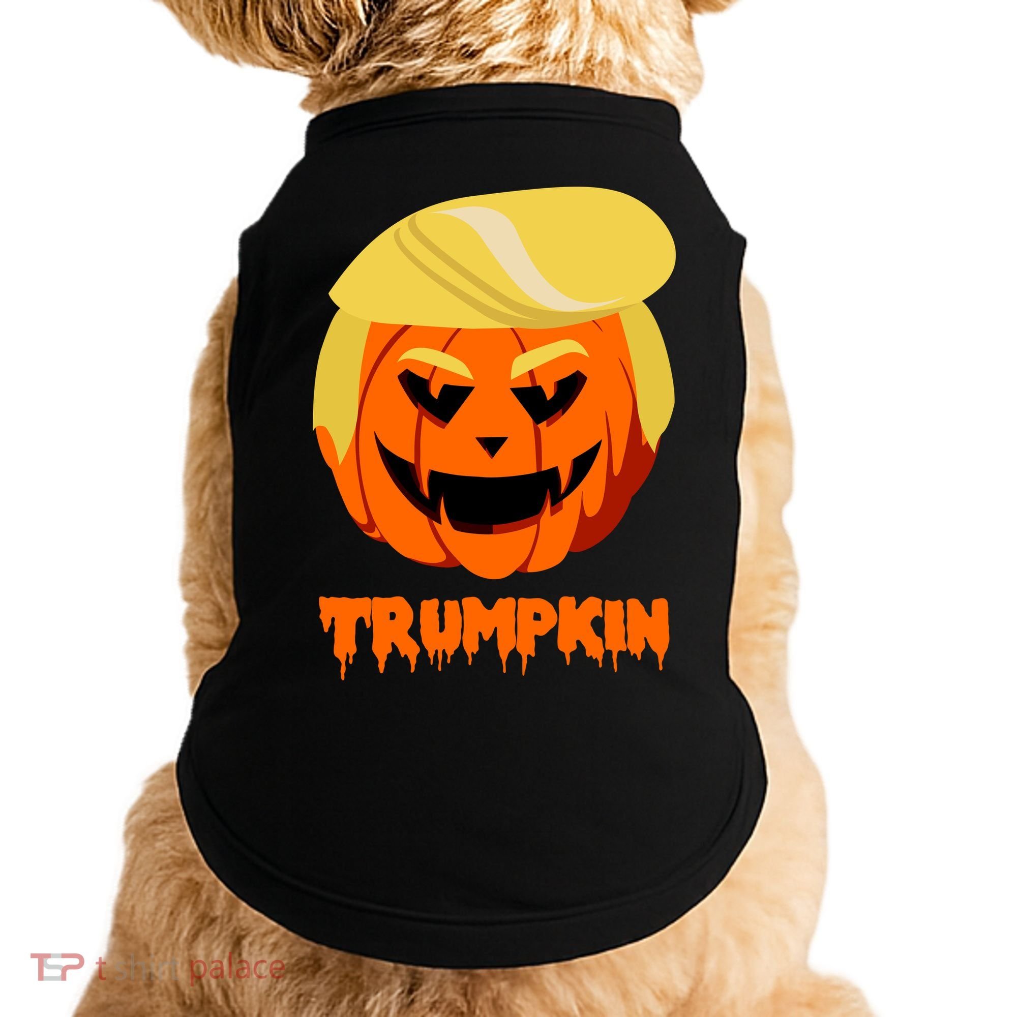 Trumpkin Funny Donald Trump Pumpkin Doggie Tank