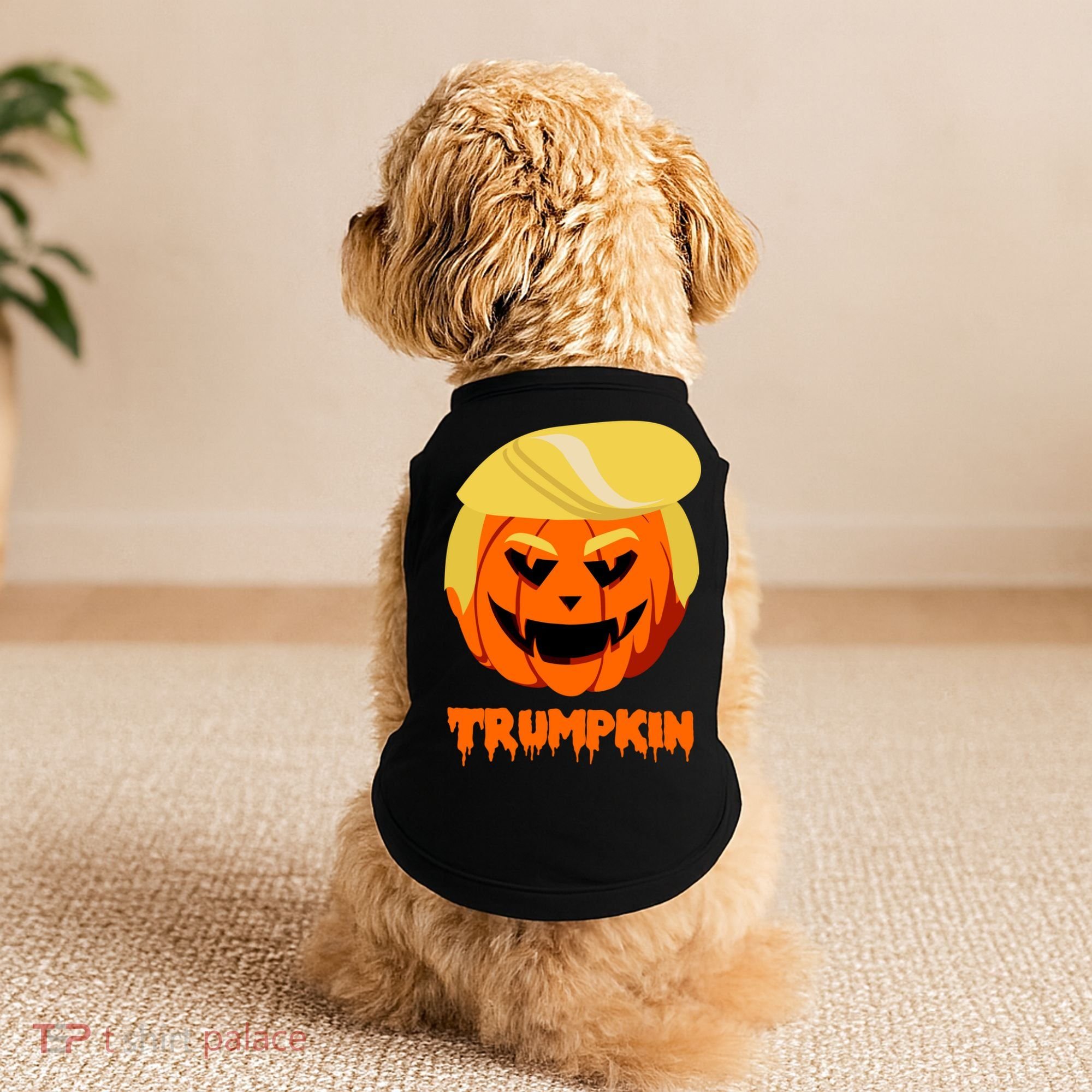 Trumpkin Funny Donald Trump Pumpkin Doggie Tank