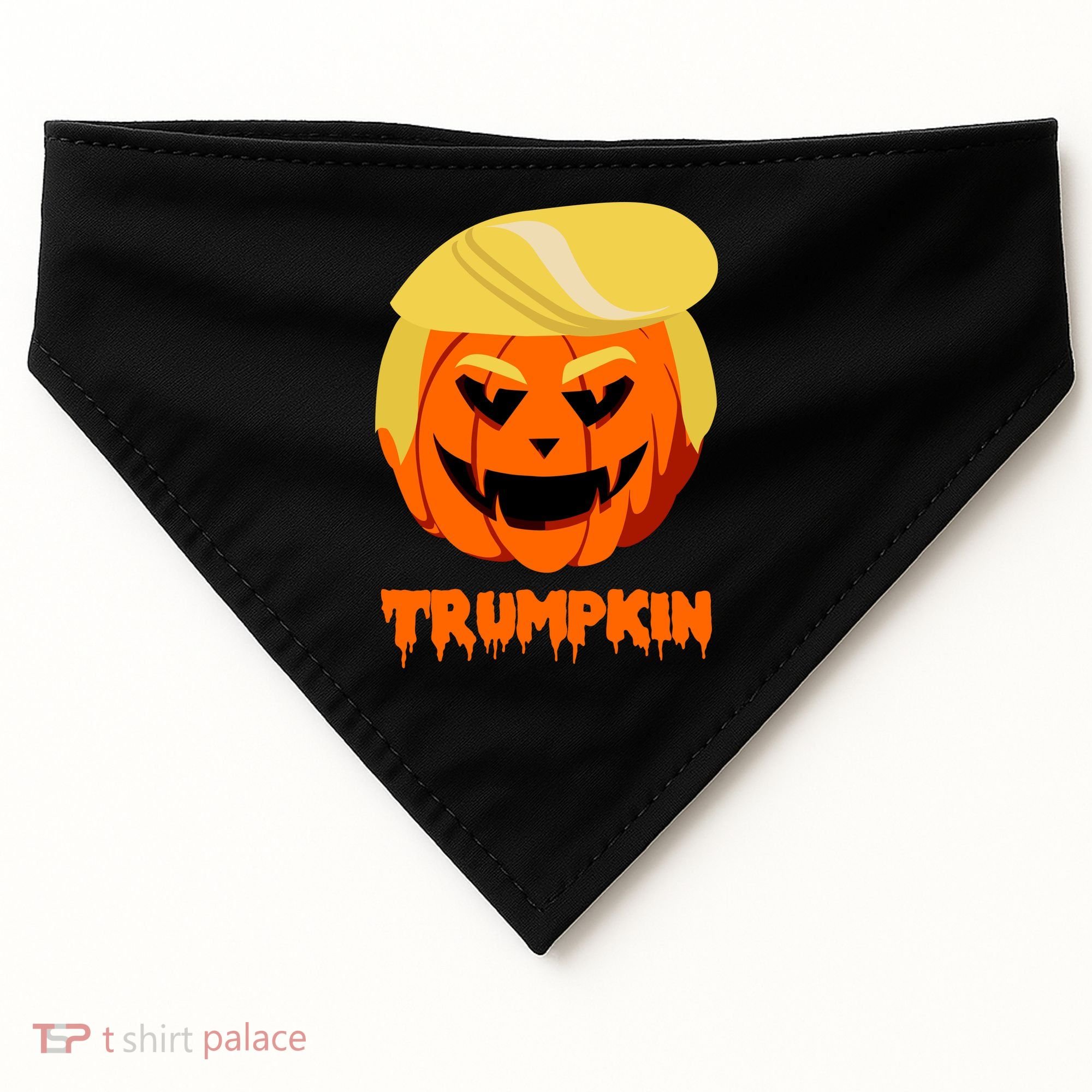 Trumpkin Funny Donald Trump Pumpkin USA-Made Doggie Bandana