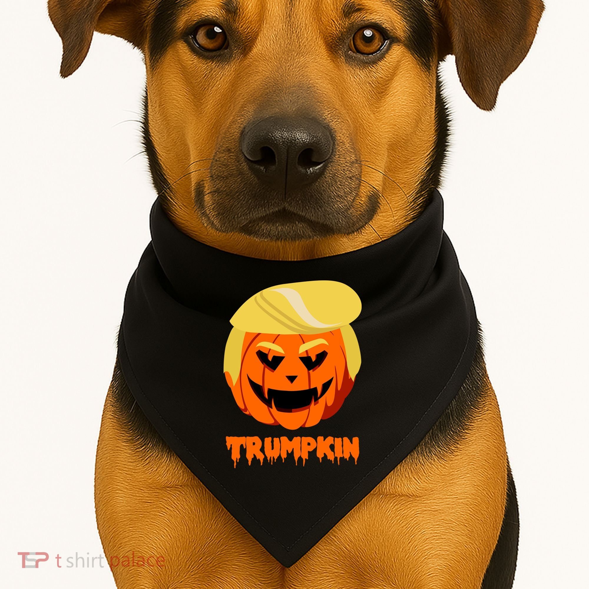 Trumpkin Funny Donald Trump Pumpkin USA-Made Doggie Bandana