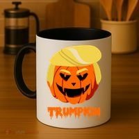 Trumpkin Funny Donald Trump Pumpkin Coffee Mug thumb 4