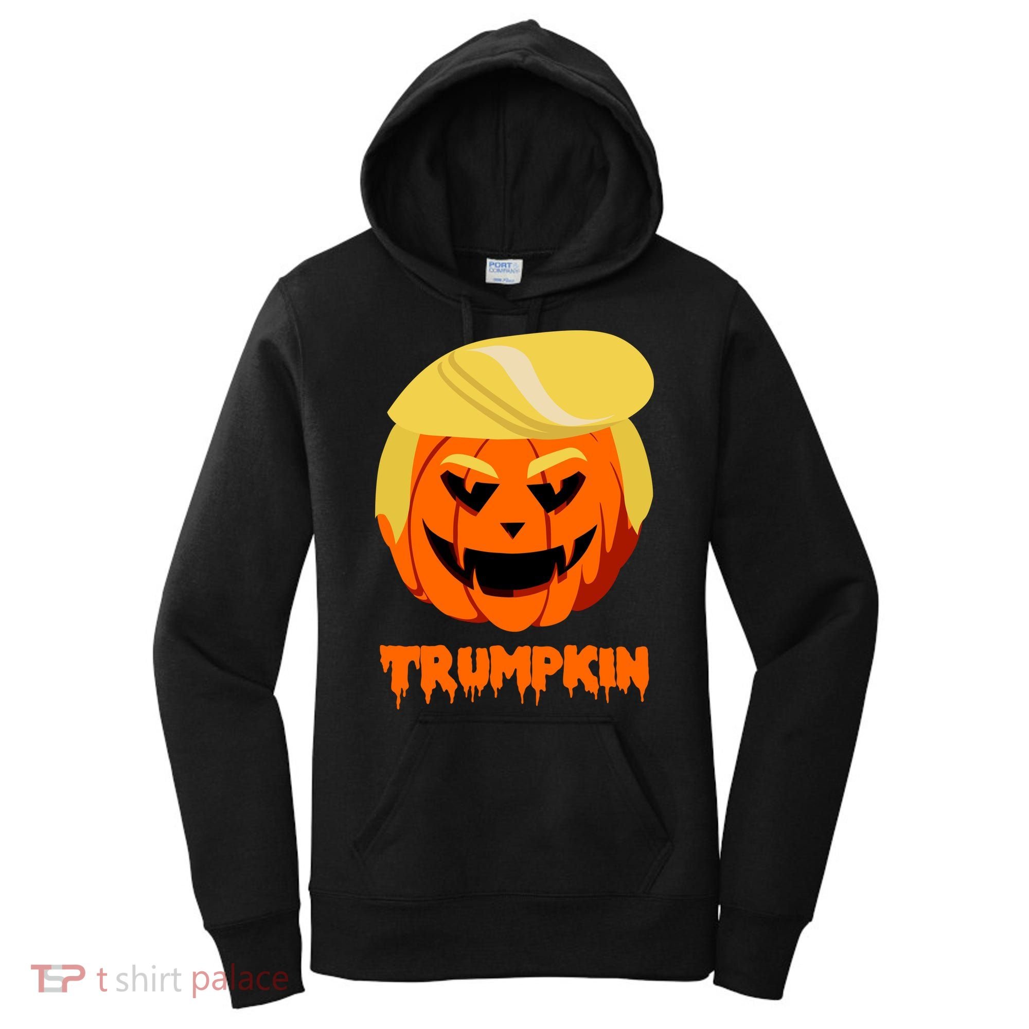 Trumpkin Funny Donald Trump Pumpkin Women's Hoodie