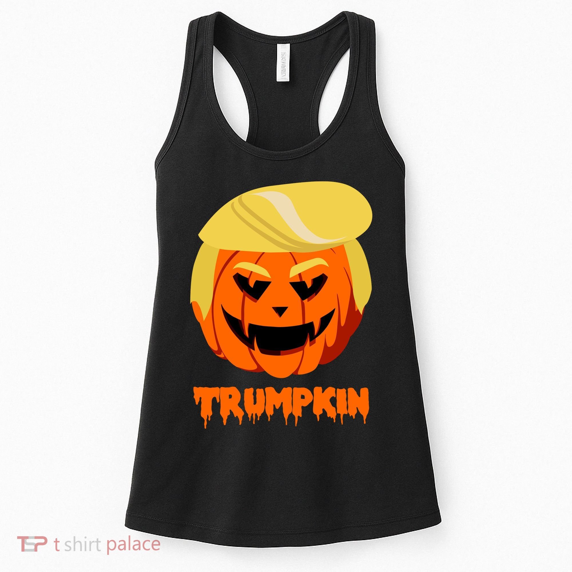 Trumpkin Funny Donald Trump Pumpkin Women's Tank Top