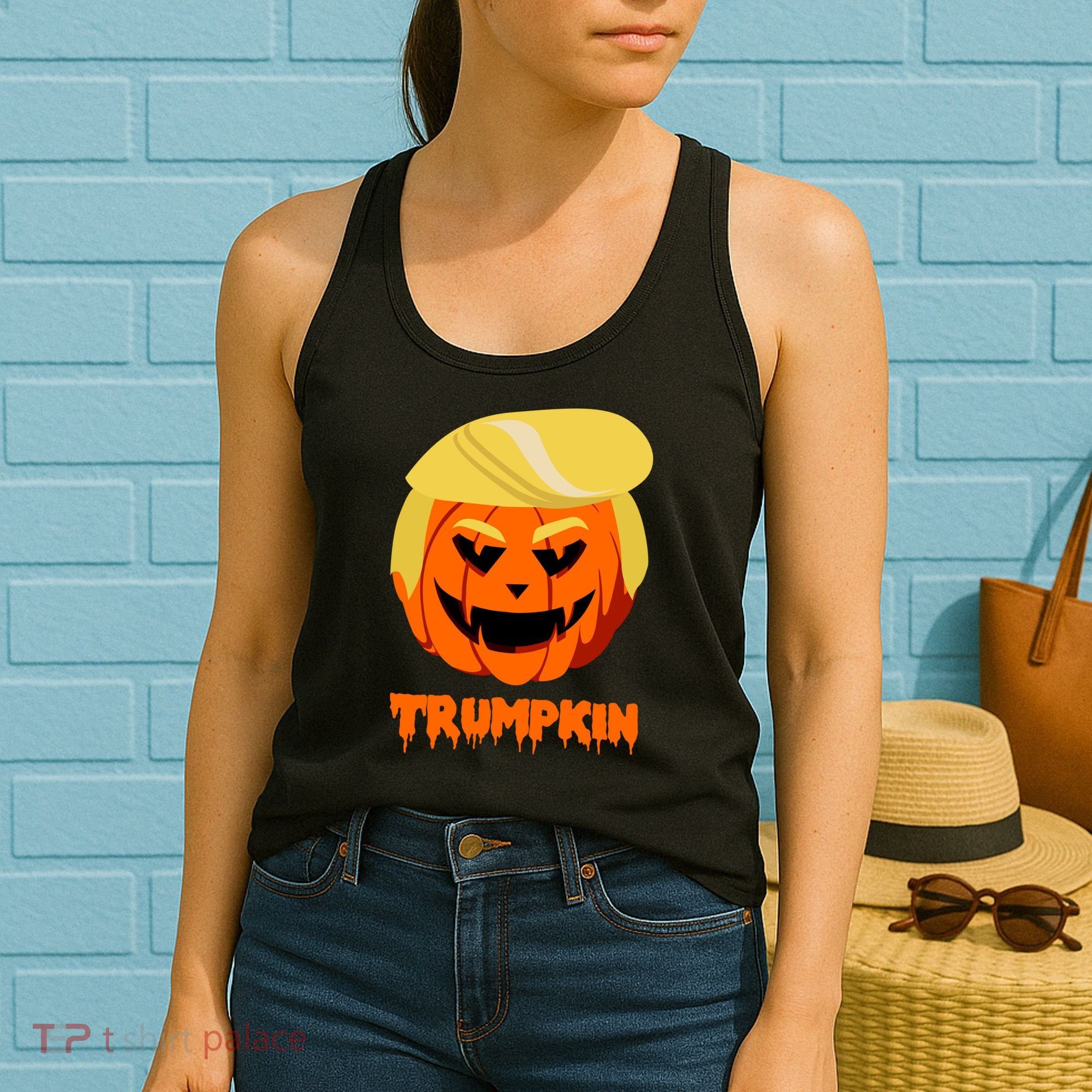 Trumpkin Funny Donald Trump Pumpkin Women's Tank Top