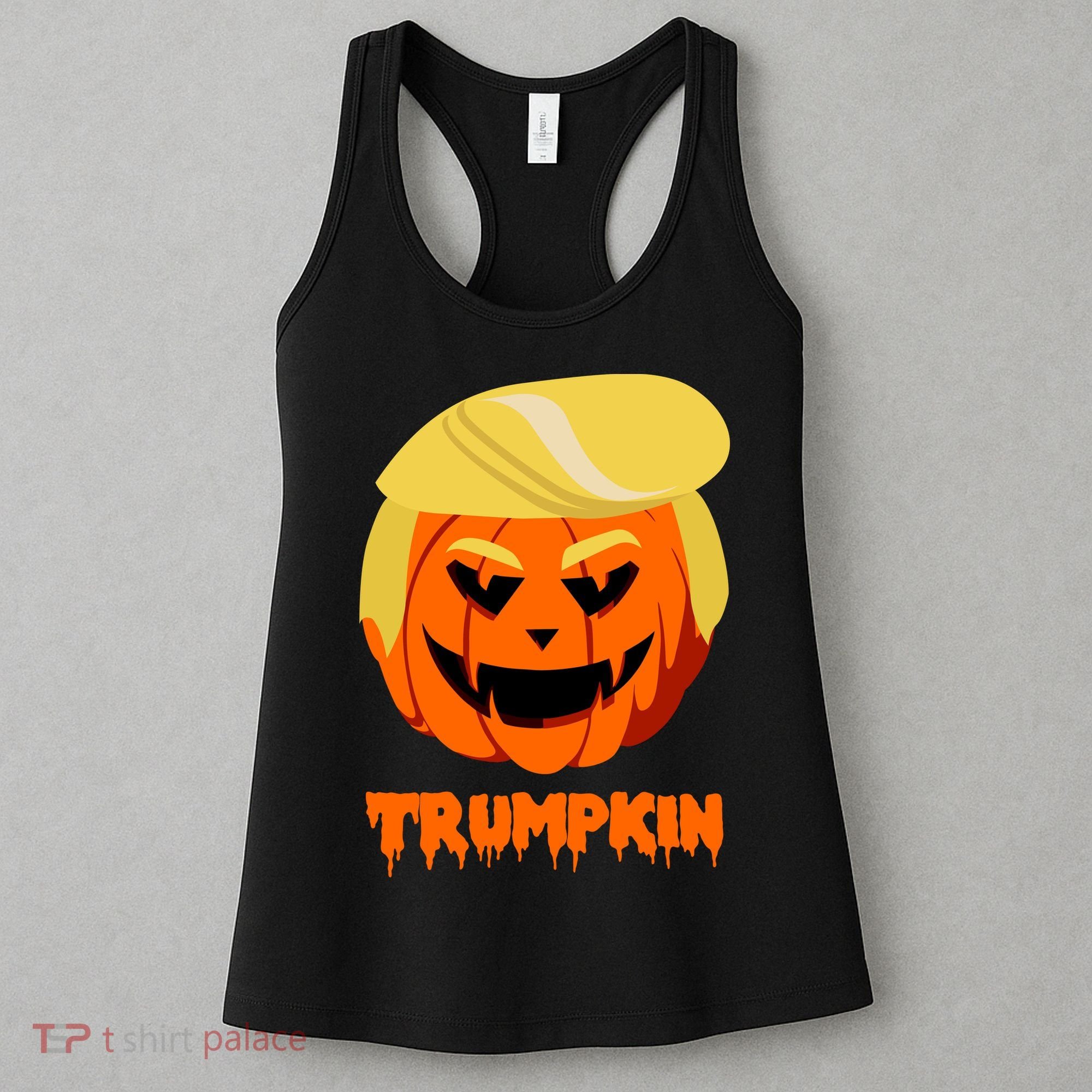 Trumpkin Funny Donald Trump Pumpkin Women's Tank Top