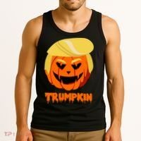 Trumpkin Funny Donald Trump Pumpkin Tank Top thumb 3